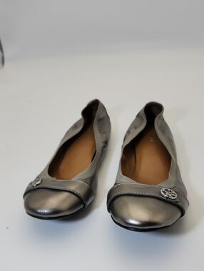 Coach Chelsey Metallic Leather Ballet flats size 10B